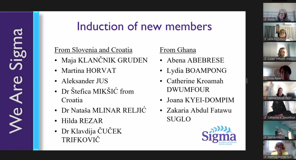 Novi FZV člani v Sigma Theta Tau International